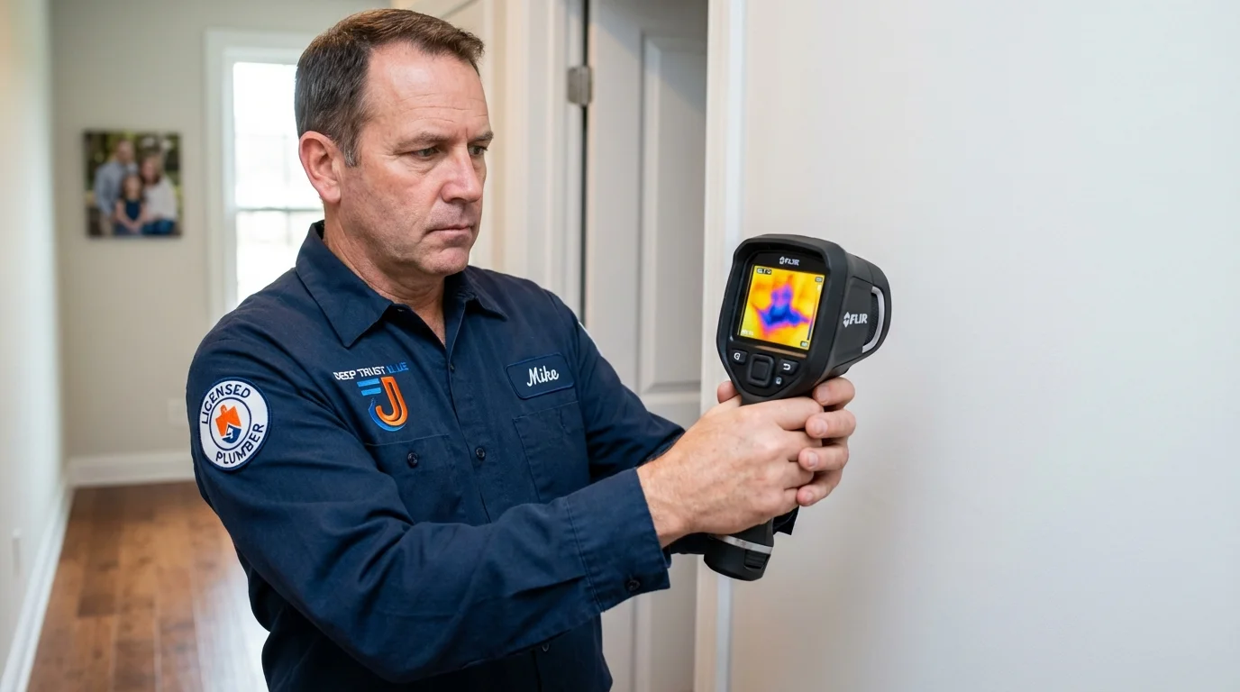 Thermal imaging leak detection by Johns Plumbing LLC in Saint Marys